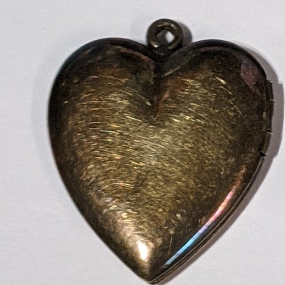 Vintage Sterling Gold Fill Victorian Heart Locket - Picture 4 of 6